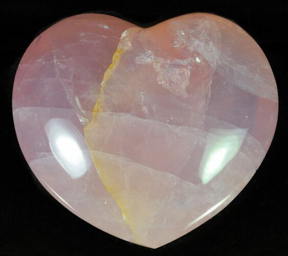 Polished Rose Quartz Heart - Madagascar #63022